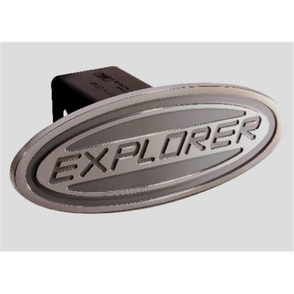 Defenderworx Ford - Explorer - Silver - Oval - 2 Inch Billet Hitch Cover 61004